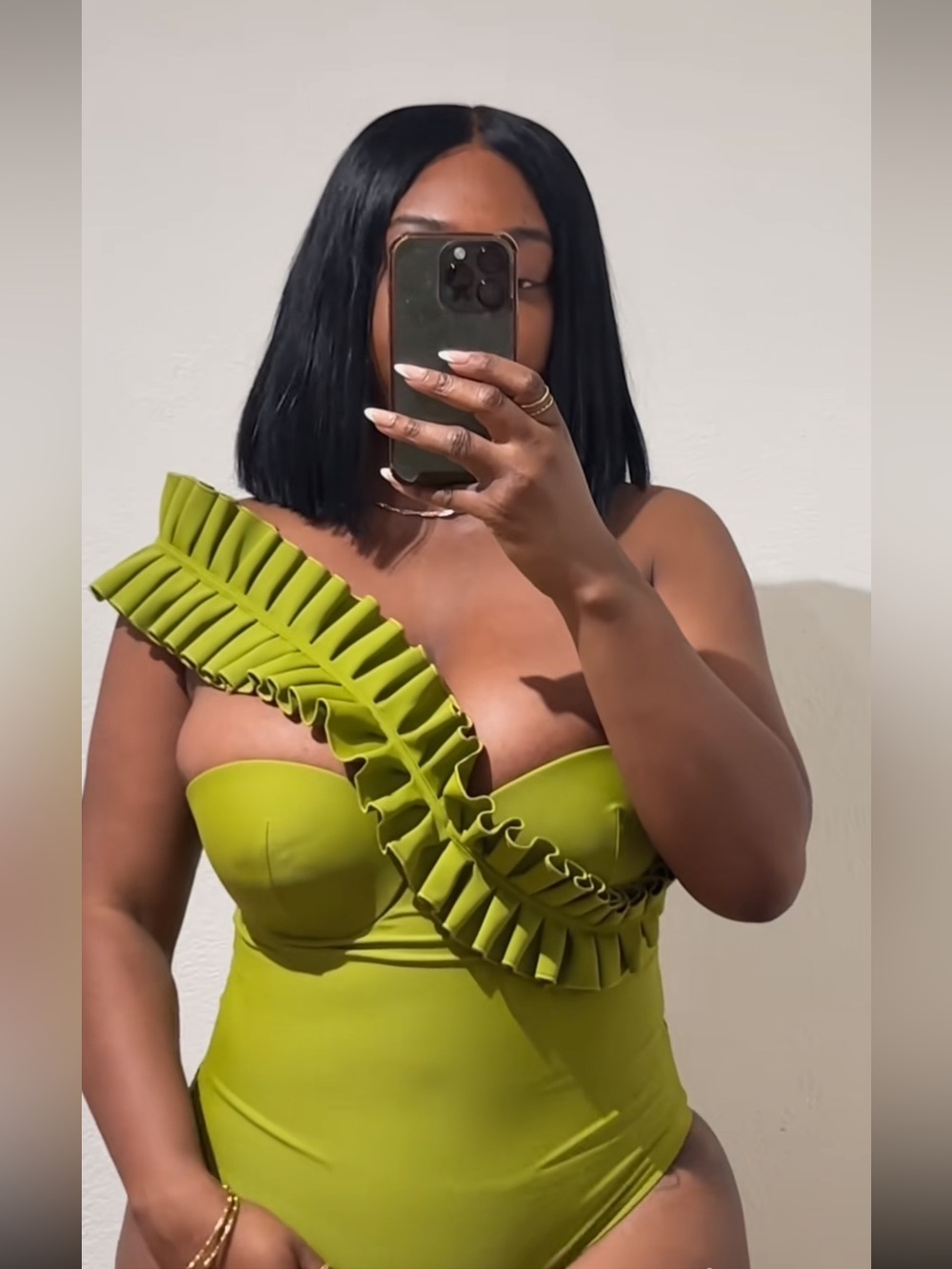 Andrea iyamah nisi bodysuit in olive